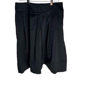 Sandra Angelozzi Black Pleated Mini Skirt Sz 38